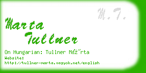 marta tullner business card